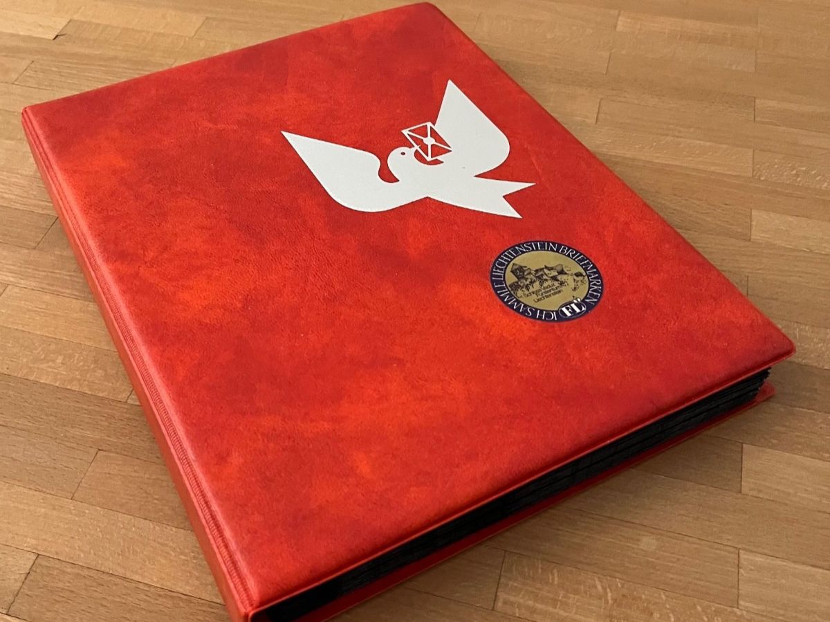 Philswiss Alben: Ringbuch Album rot mit Einsteckblättern gepolstert – Gebraucht aus Düdingen von Onkel.Friedrich 1