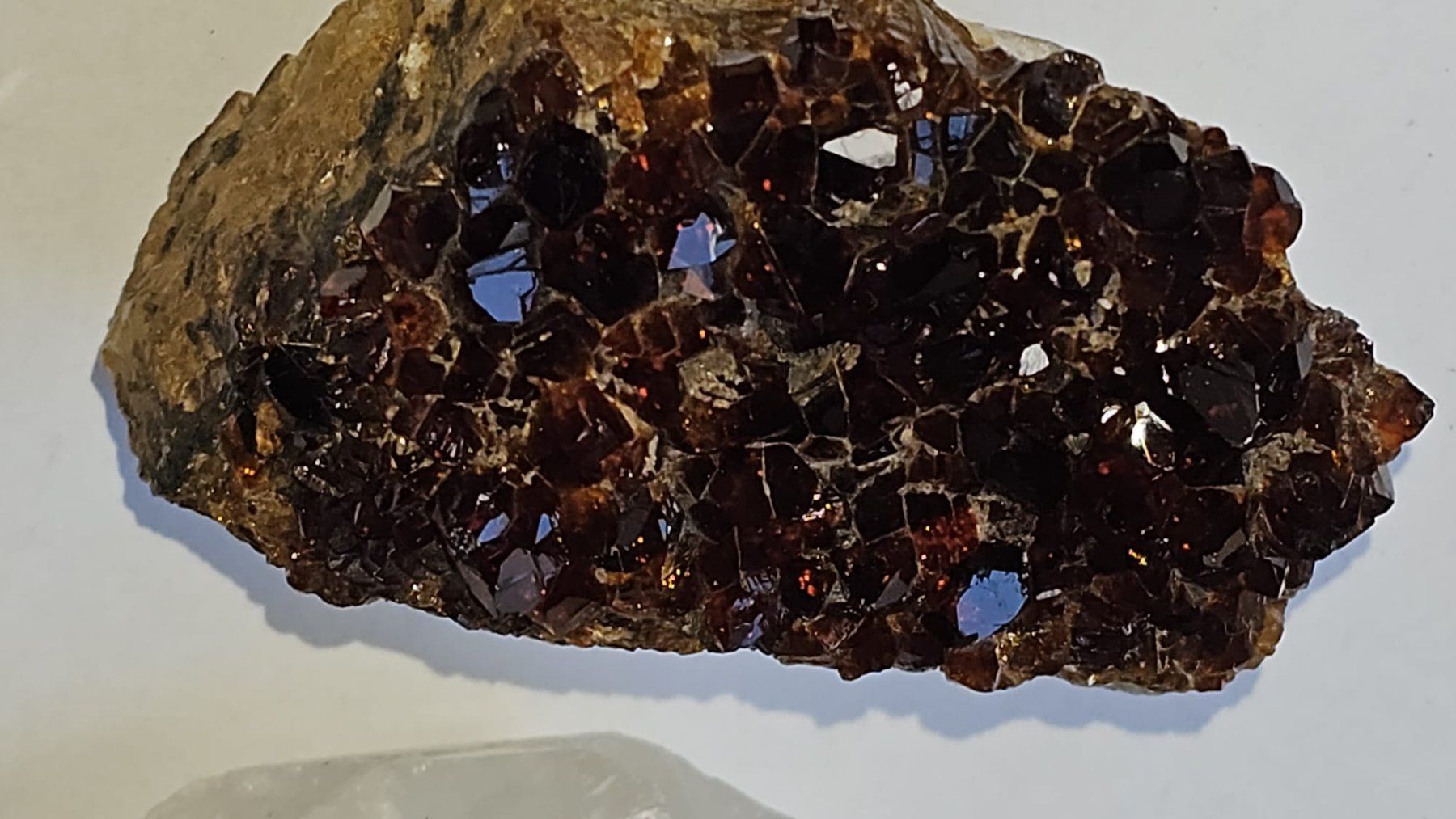 Minerali & Pietre curative: Dark Red Garnet Crystal Cluster on Matrix – Usato da St-Légier-Chiésaz venduto da nig_dk7p 9