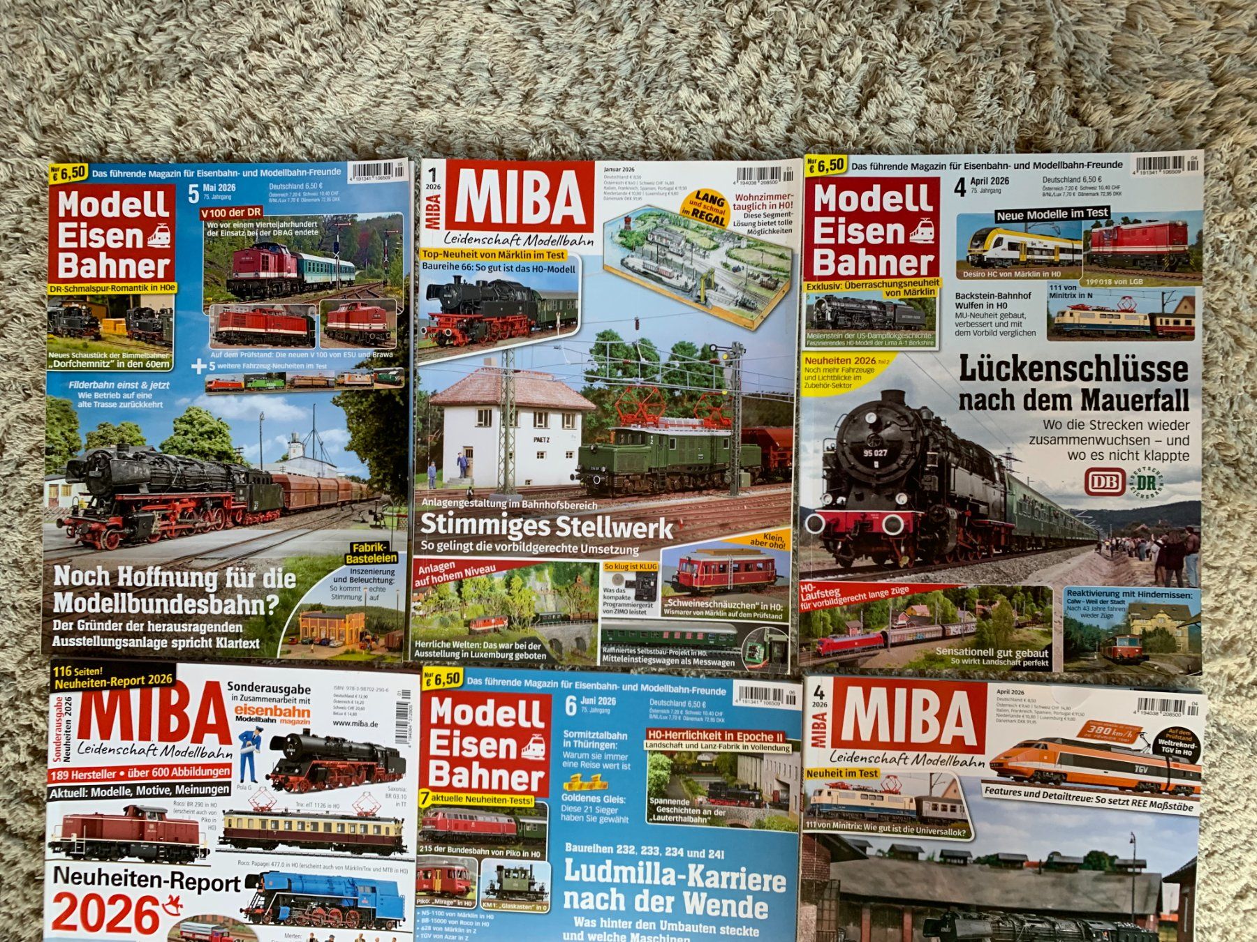 Märklin Modellini di ferrovie: Wagen-Set mit 7 Stück + 11 Namhafte Modellbahn Hefte TOP... – Nuovo (secondo la descrizione) da Schleitheim venduto da moto-lokilok58 4