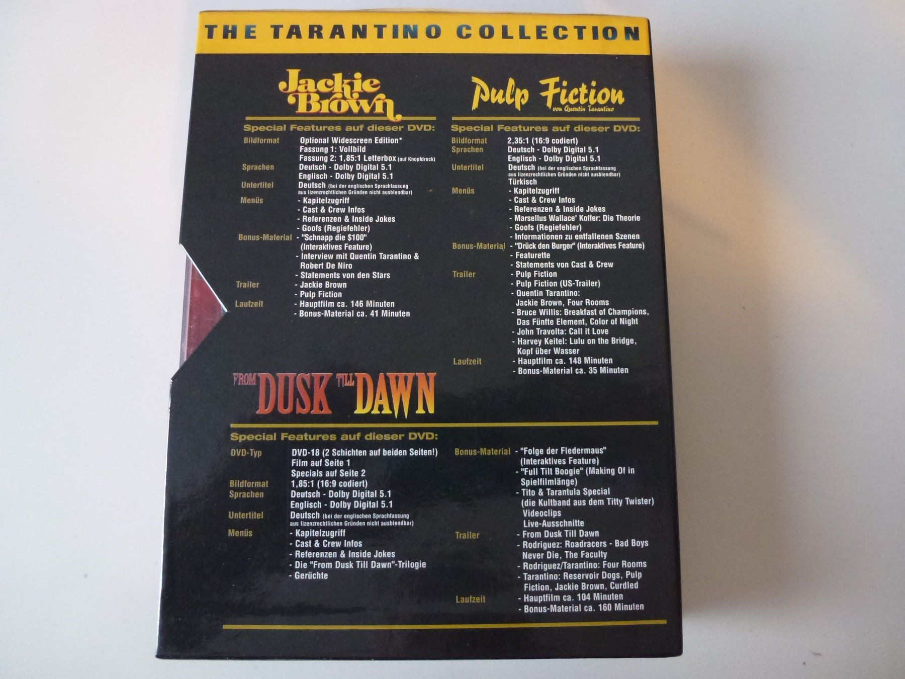 Tutti i DVDs: The Tarantino Collection  (4-DVDs) – Usato da Bern venduto da Frebo 1