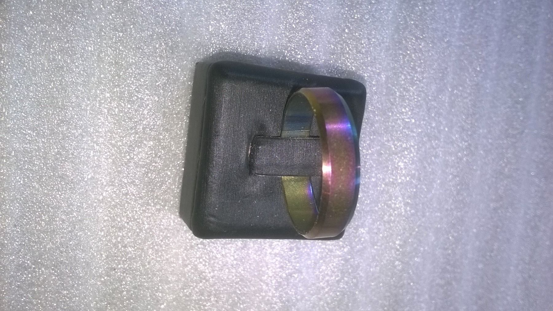 Bagues: RING EDELSTHAL,316L,,REGENBOGEN FARBE,,,GLANZIG – Neuf (Voir description) à Basel par bijoutrie_4 2