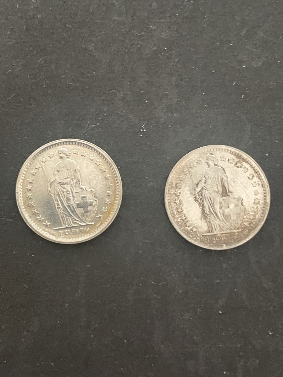 Alle Münzen: 2 x -.50 Silber CH Jahr 1967 – Gebraucht aus Meierskappel von Hala03 3