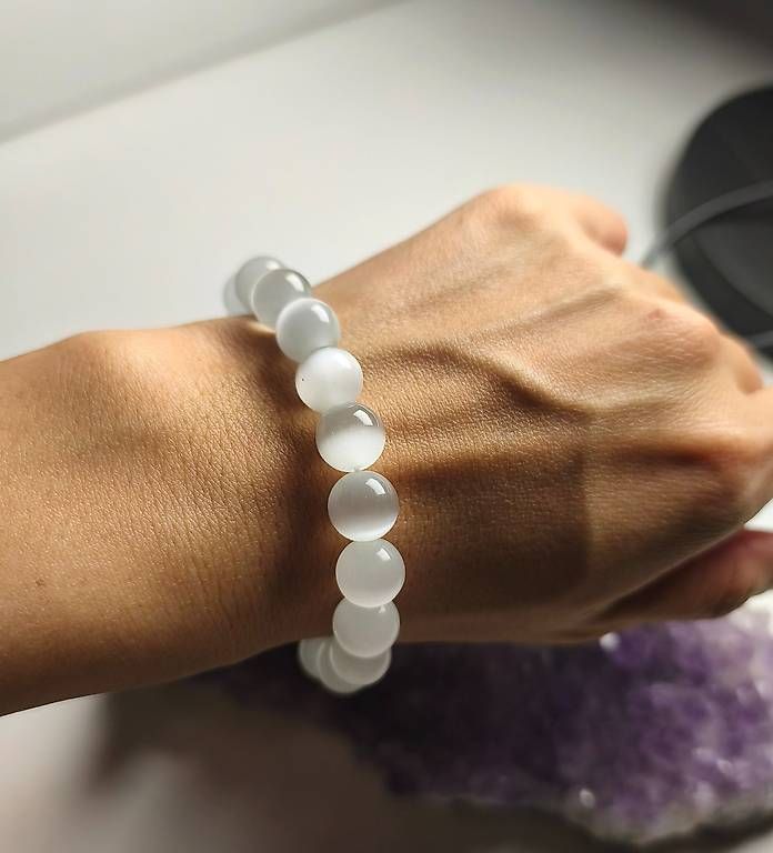 Bracciali & Braccialetti: Bracelet en sélénite 10mm – Usato da Ursy venduto da tan_8qdl 4