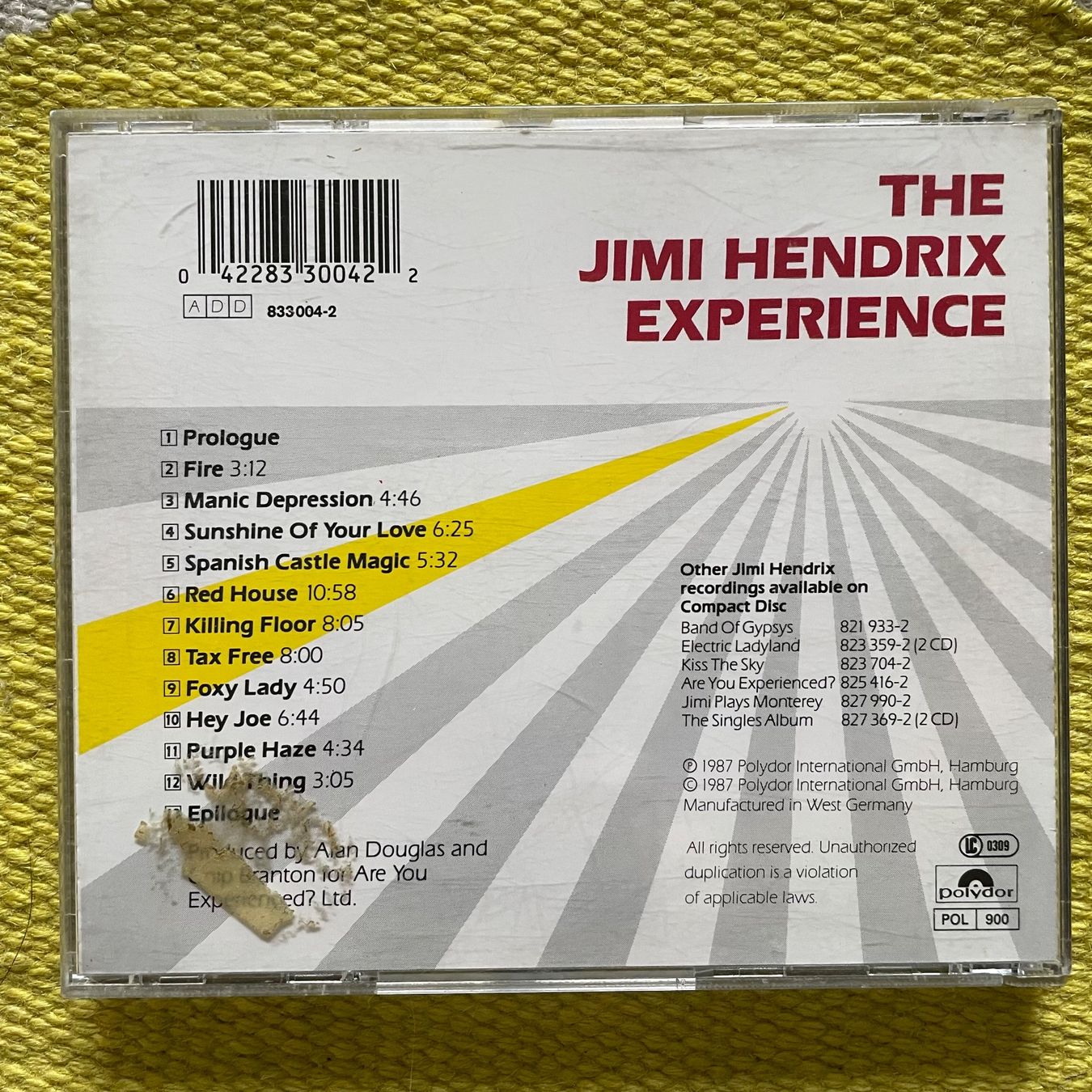 CD: JIMI HENDRIX-LIVE AT WINTERLAND – Usato da Rorschacherberg venduto da CD-Roli 1