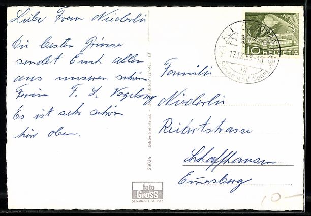 Cartoline postali: Unterwasser /Obertogg., Ortsansicht mit  – Usato da Berlin venduto da bartko-reher 1