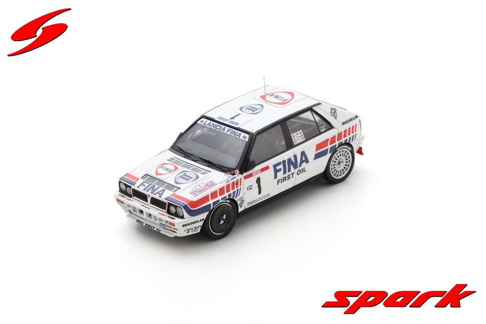 Spark S9008 1/43 Lancia Delta Hf Intégrale 16V No.1 Gagnant