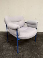 Sessel "BOLLO" hellgrau/blau von FOGIA (Schweden)