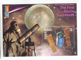 Block "Galileo Galilei. Astronomie". Antigua und Barbuda