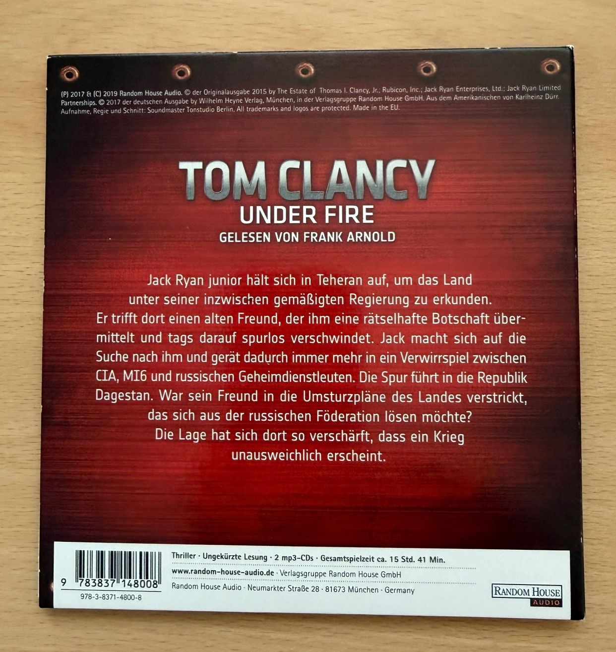 Hörbücher: Tom Clancy - Under Fire – Gebraucht aus Liestal von 99katzen 1