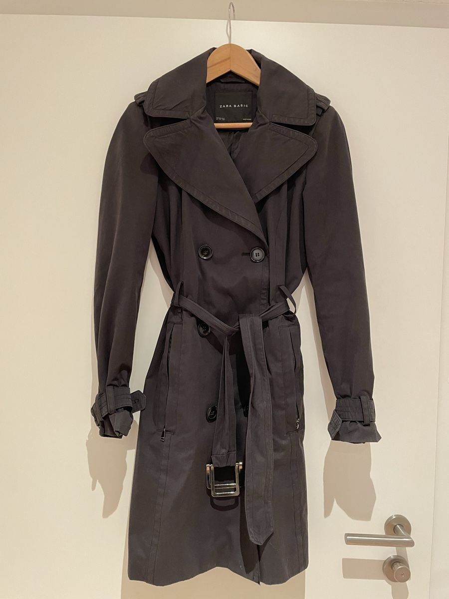 Zara Cappotti: Zara Basic Trenchcoat, anthrazit, Grösse M – Usato da Ried b. Kerzers venduto da yas_p7th