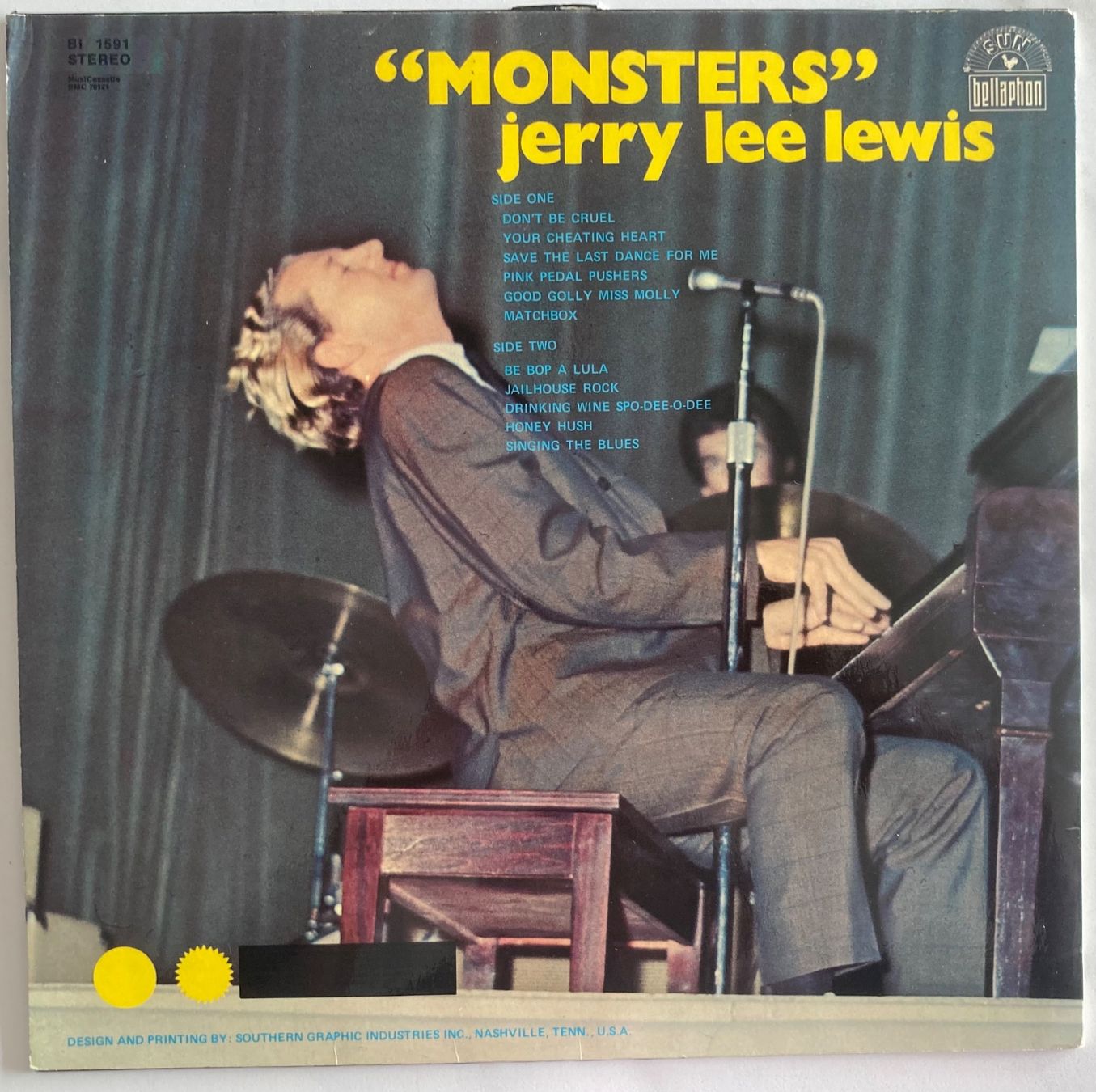 Dischi in vinile: JERRY LEE LEWIS - MONSTERS – Usato da Poliez-Pittet venduto da Newtown-Records 1