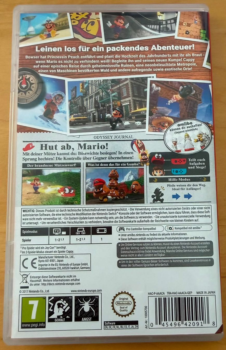 Nintendo Spiele: Super Mario Odyssey – Gebraucht aus Arnegg von Borgimanio 1