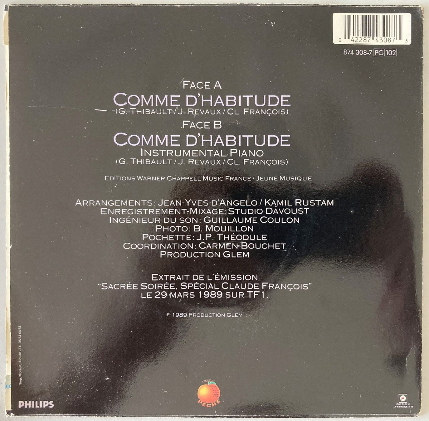 Dischi in vinile: FLORENT PAGNY - COMME D'HABITUDE – Usato da Bottens venduto da hotter-than-hell 1