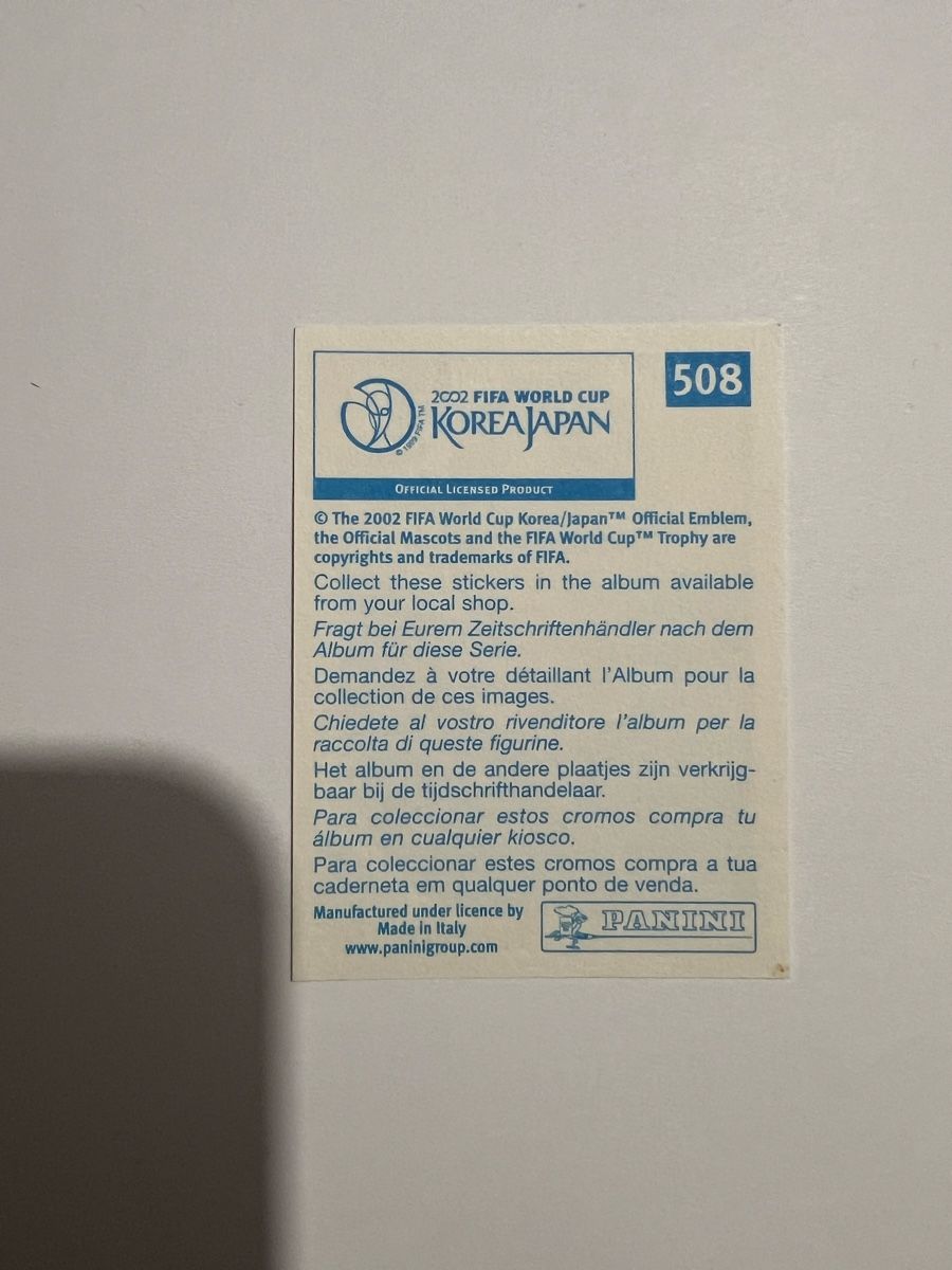 Panini Carte collezionabili: Panini WM02 Bild – Usato da Willisau venduto da Neiro77 1