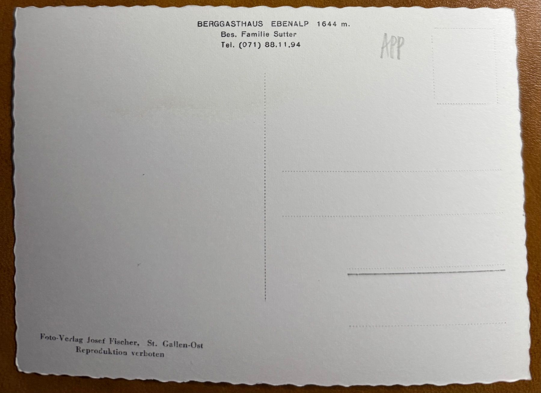 Cartoline postali: AK: WILDKIRCHLI - Schwebebahn Ebnalp – Usato da Lutry venduto da Ediego 1