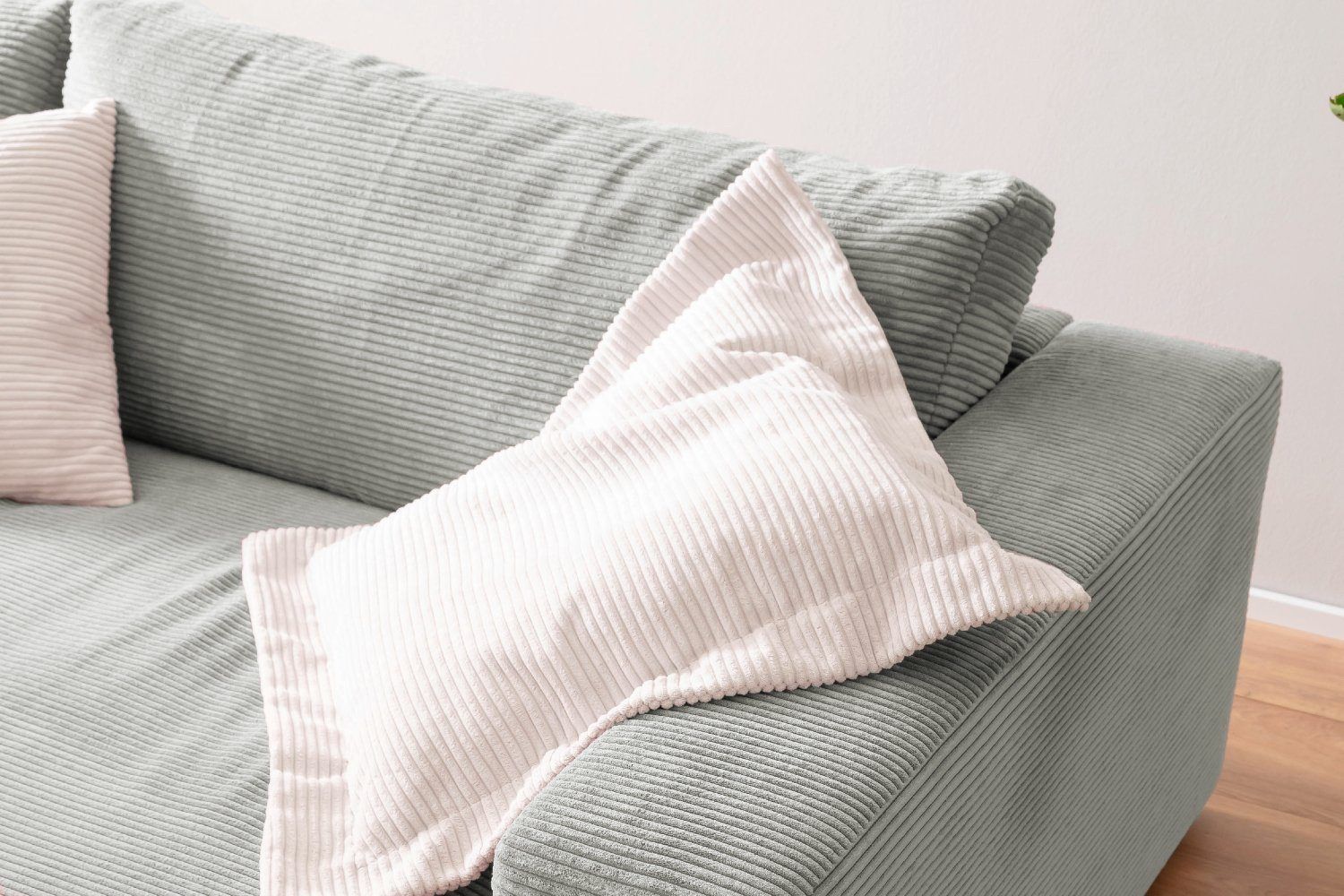 Divani: Big Sofa High End in Cord light grey – Nuovo e nell'imballaggio originale da Bischofszell venduto da deluxe-moebel 4