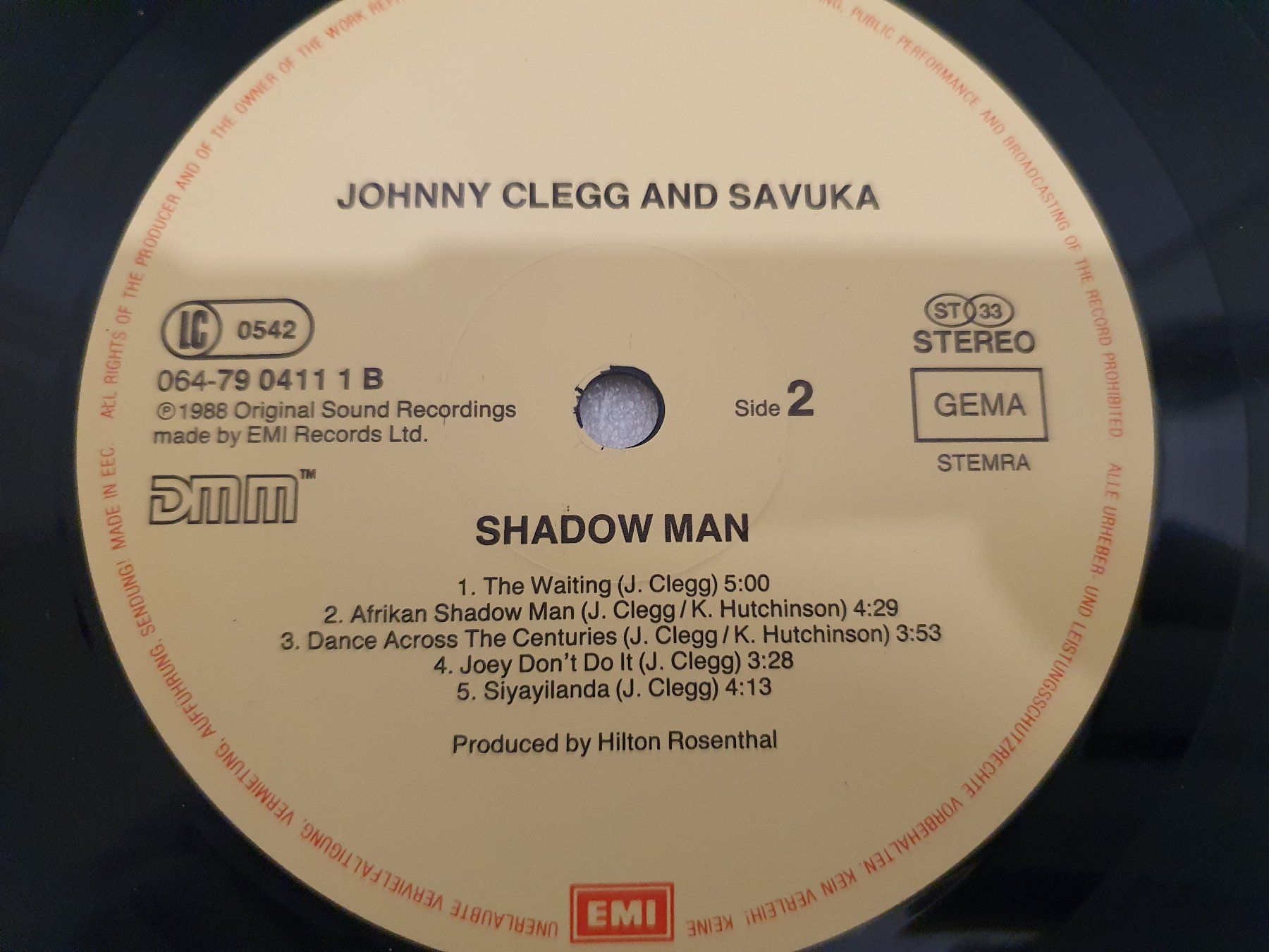 Dischi in vinile: Johnny Clegg & Savuka – Shadow Man – Usato da Uster venduto da Vinyl-Leidenschaft 7