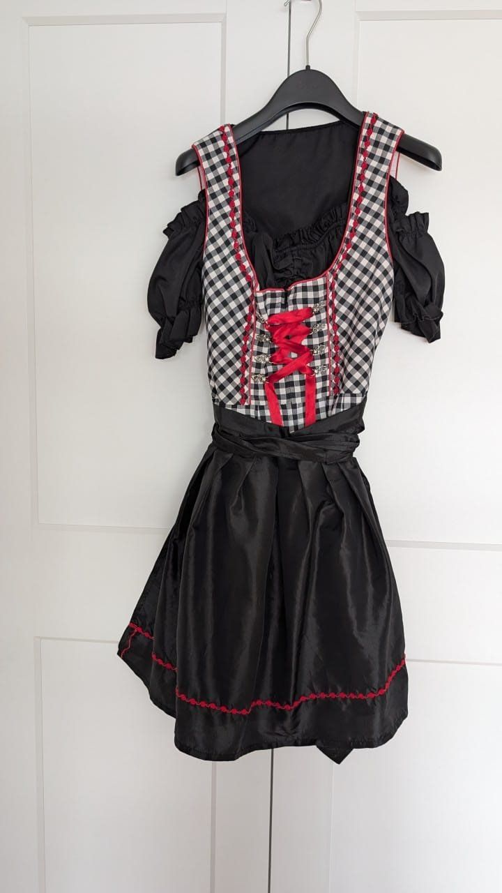 Vestiti: Dirndl Stockerpoint in schwarz/weiss - Grösse 36 – Usato da Au SG venduto da and_cra
