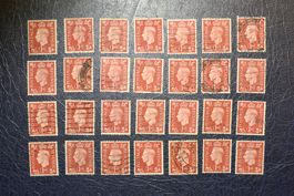 Lot timbres UK - George VI (1 D)