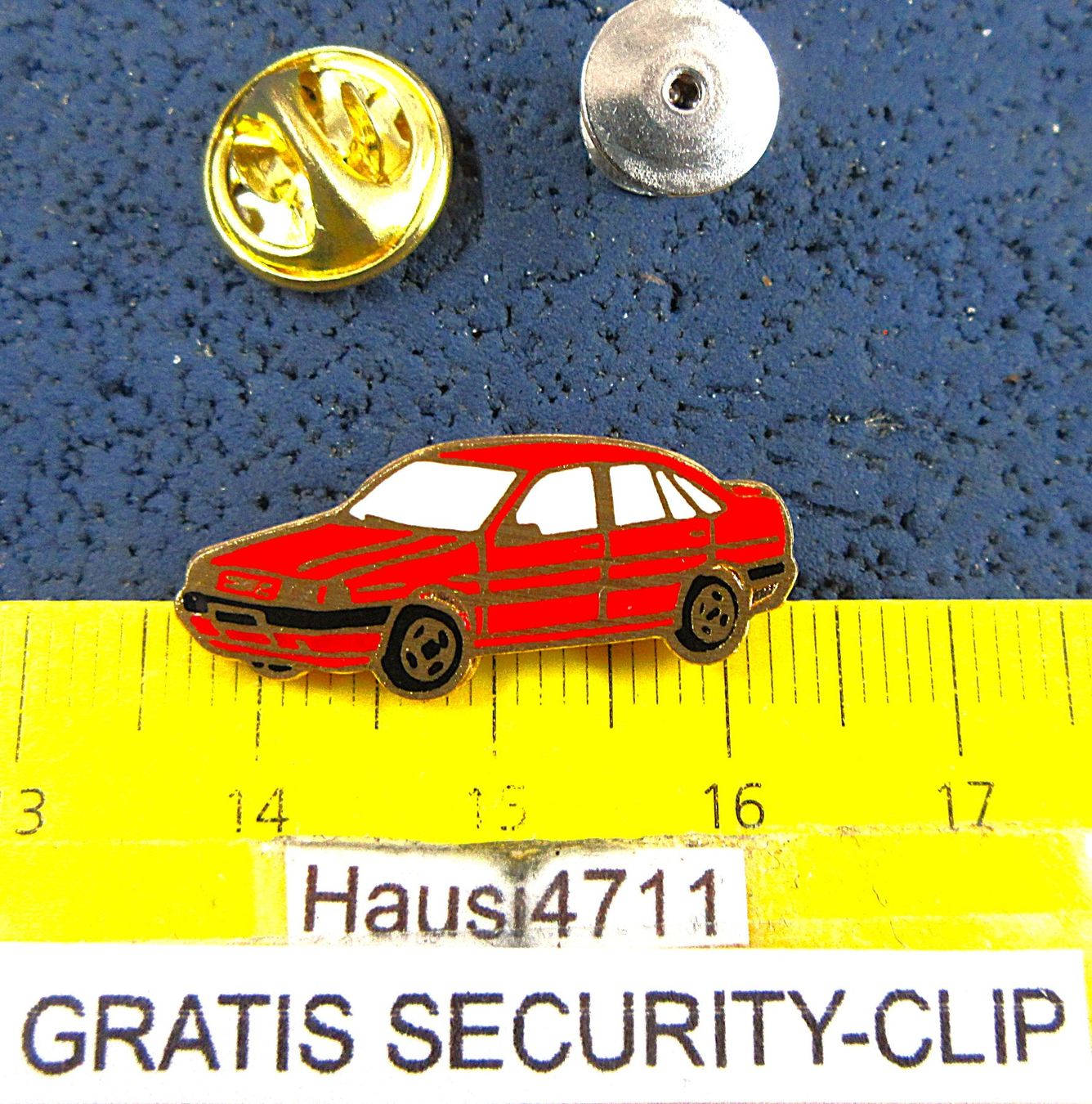 Fiat Placchette & Badge: FIAT TEMPRA ROT AUTO PIN MIT SECURITY-CLIP – Usato da Ettingen venduto da Hausi4711