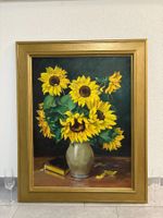 81.5 cm breitx 101.5 cm hoch Öl Gemälde Sonnenblumen