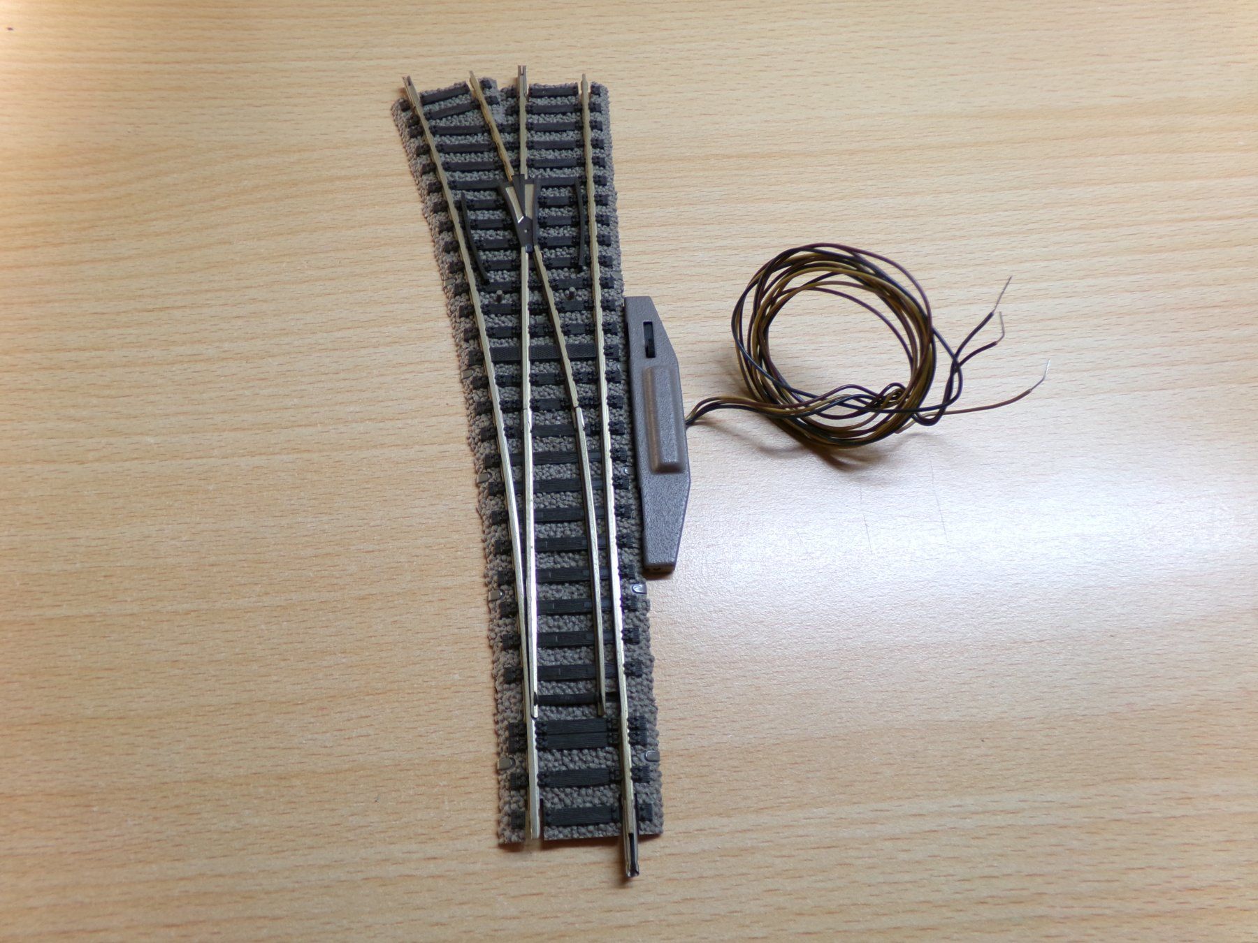 Fleischmann H0 Profigleis Weiche links 6140 mit Antrieb ohne (Gebraucht ...