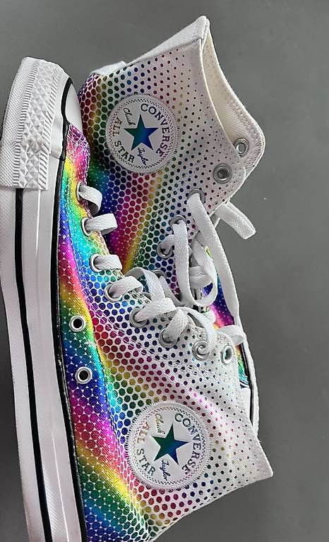 Herrenschuhe: Converse All Star Regenbogenfarbe. Gr. 41,5 – Gebraucht aus Delemont von Mellax75 1
