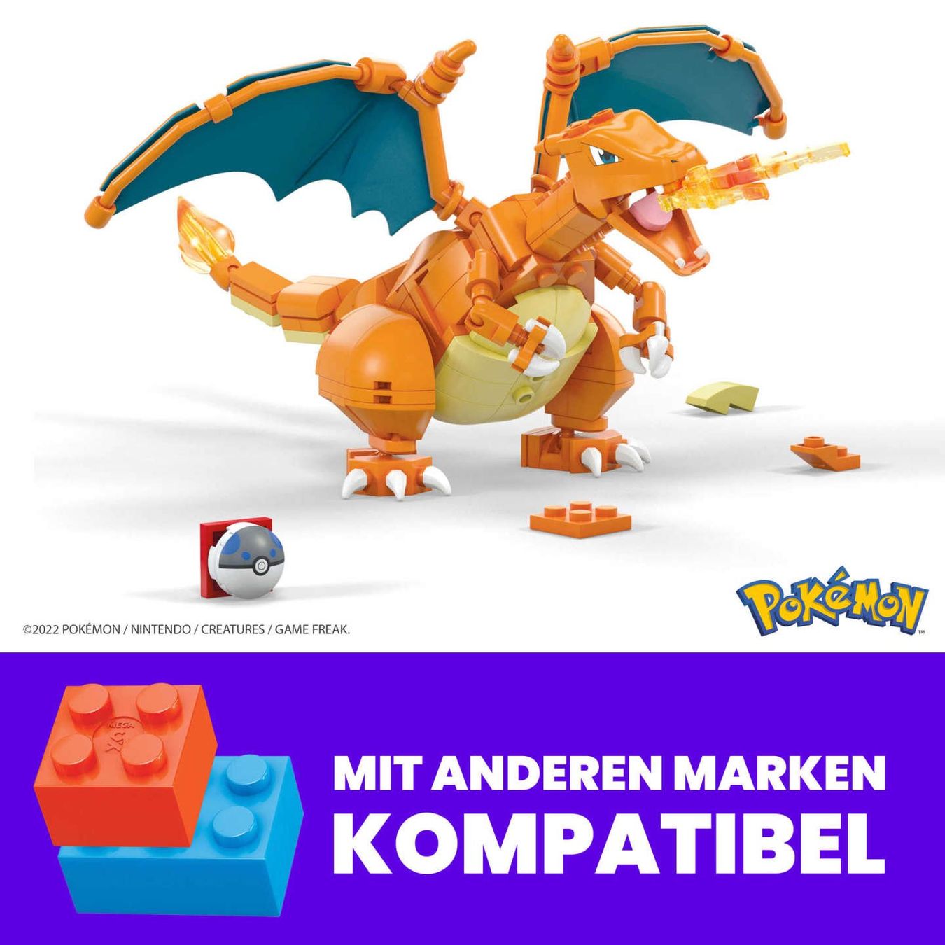 Mega Baukästen: Mega Construx Pokémon Glurak GWY77 – Neu und originalverpackt aus Basadingen von NekoBricks 3