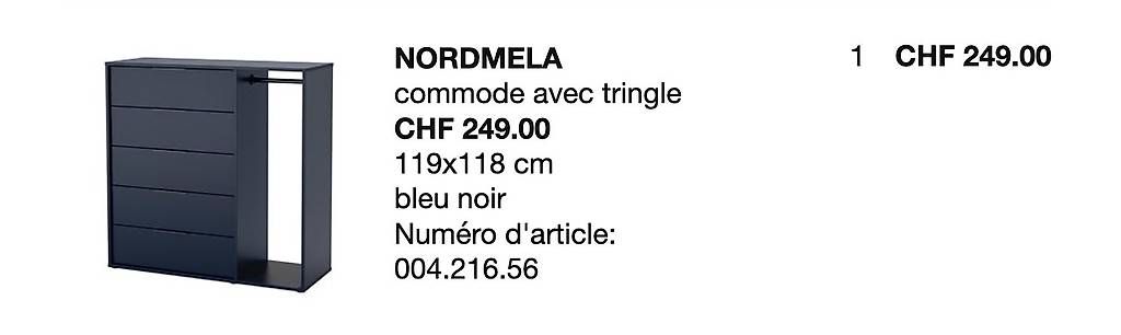 Tischset: Lot de meubles IKEA : table, chaises et commode – Gebraucht aus Pully von adri.75 1