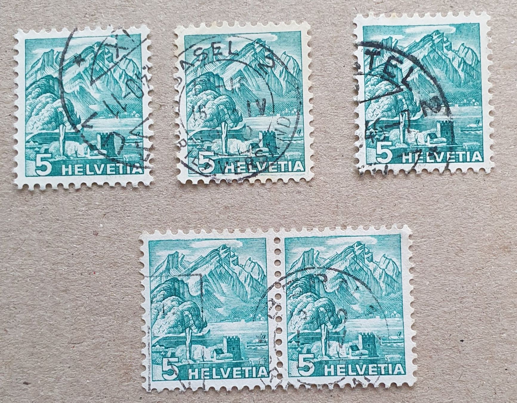 Tutti i francobolli: Nr 202 Diverse Fehler (Pilatus) – Usato da Balgach venduto da SIMEON27