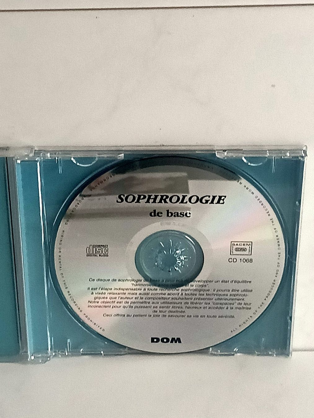 CD: CD Sophrologie de base / John Gesner - Patrick Morin – Usato da crans montana venduto da AB3963 1