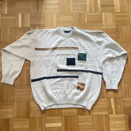 Vintage Herrenpullover aus feinster Wollmischung, Gr. 52/54