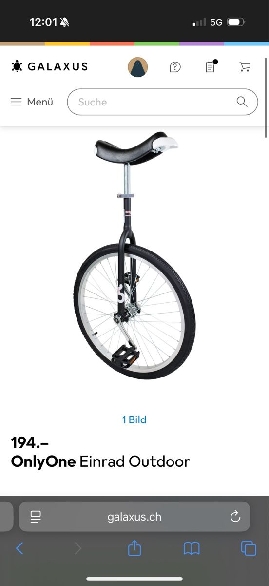 Biciclette: Onlyone Einrad – Nuovo (secondo la descrizione) da Arlesheim venduto da COMA14