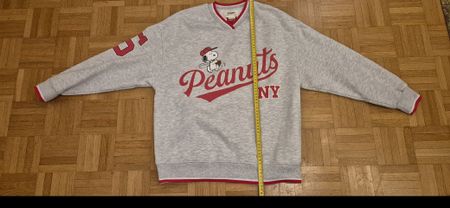 Pull&Bear Peanuts Sweatshirt grau Grösse XS getragen.