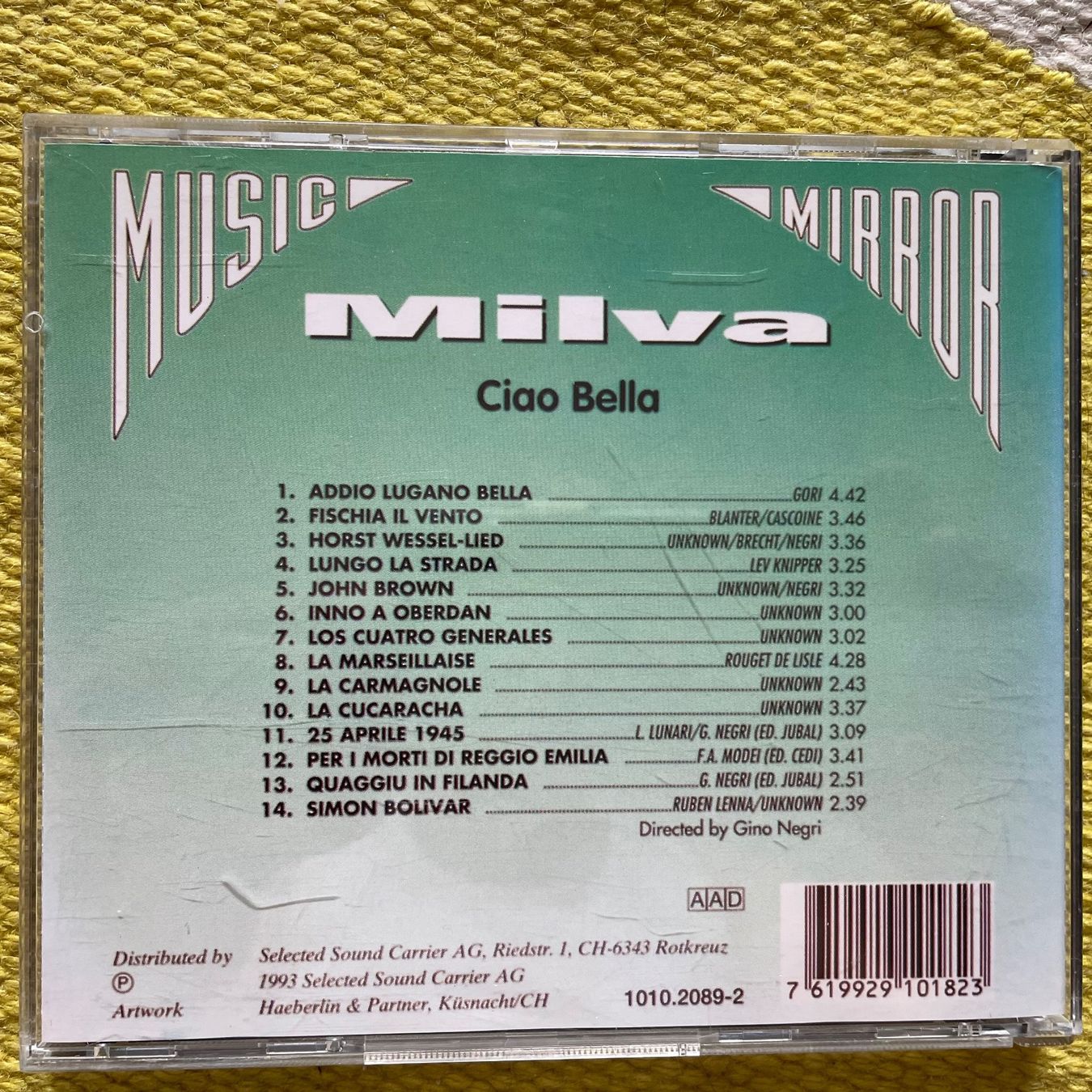 CD: MILVA-CIAO BELLA93 – Usato da Rorschacherberg venduto da CD-Roli 1