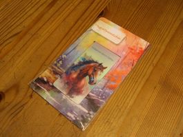 hübsches Magnet Buchzeichen, Lesezeichen mit Pferdesujet