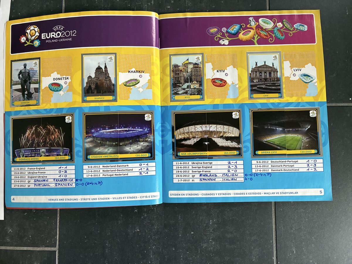Panini Sammelbilder & Trading cards: Panini Album Euro 2012 – Gebraucht aus Seuzach von Toubey 3