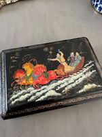 Original russisches Kunsthandwerk Lack-Schatulle aus Palekh