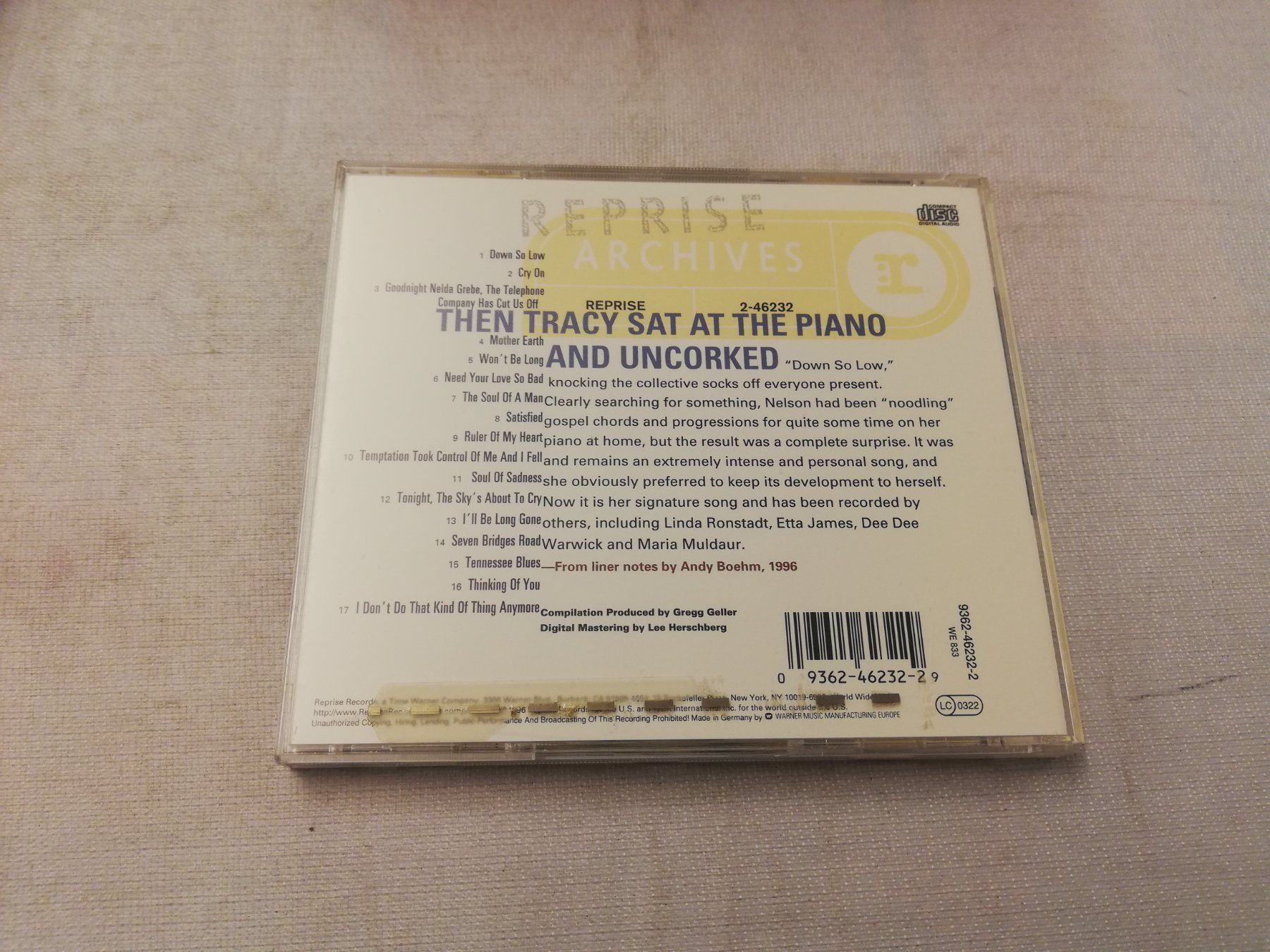 CD: TRACY NELSON - MOTHER EARTH – Usato da Bern venduto da Vinylsound.ch 1