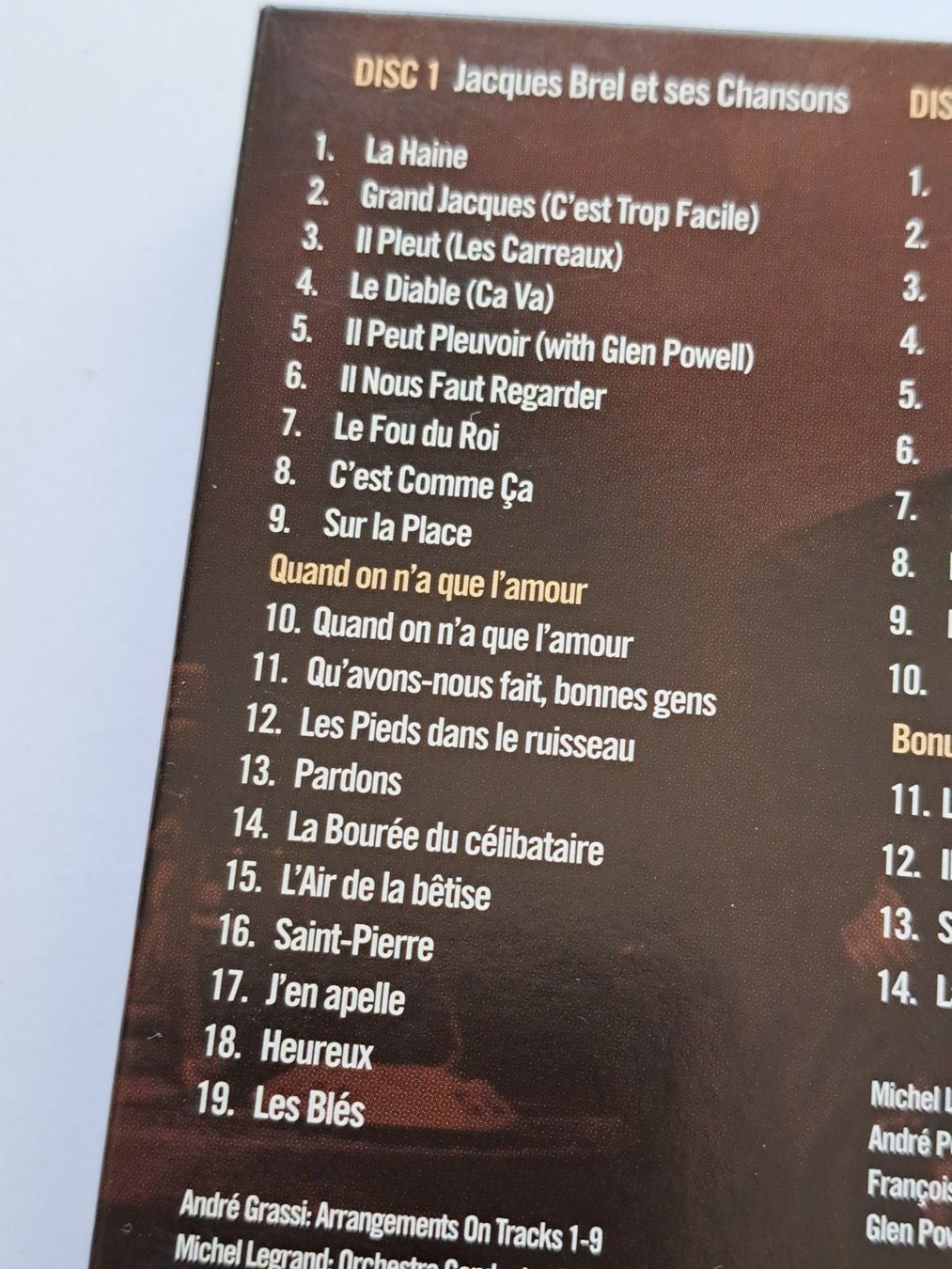 CD: Cd Jacques Brel - Je t'aime Compilation Remasterisée 3 Cds – Usato da Pully venduto da bro_n52j 3