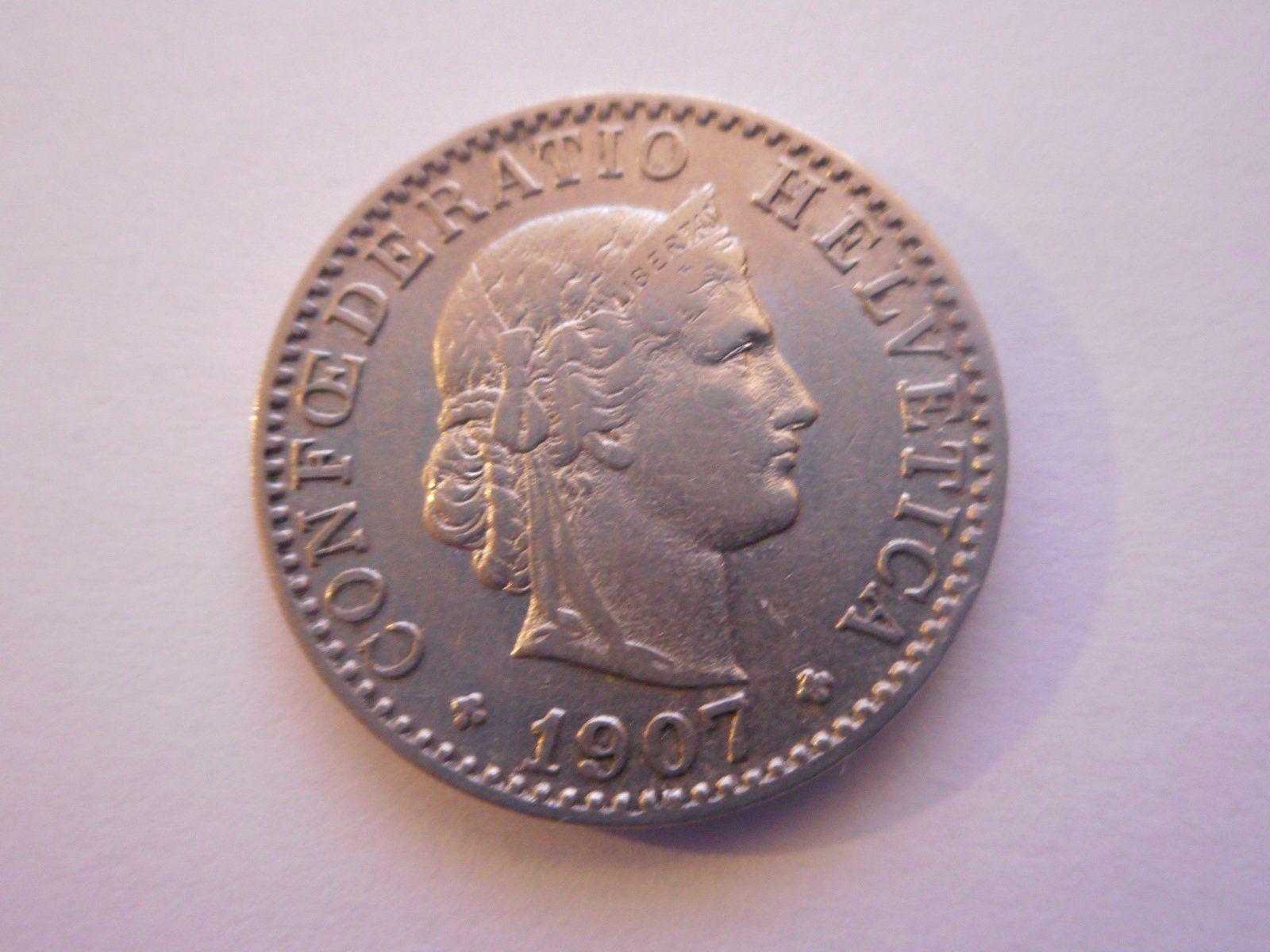 Tutti le monete: 20 Rp. 1907 uralt – Usato da Kriegstetten venduto da pizlad2010 1