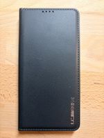 Étui portefeuille cuir PU noir LC.IMEEKE pour iPhone 12