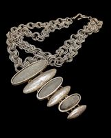 La Tribu Rigaux Halskette Metall collier moderniste métal
