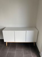 Kommode Micasa Laney weiss mit Muster auf den Türen
