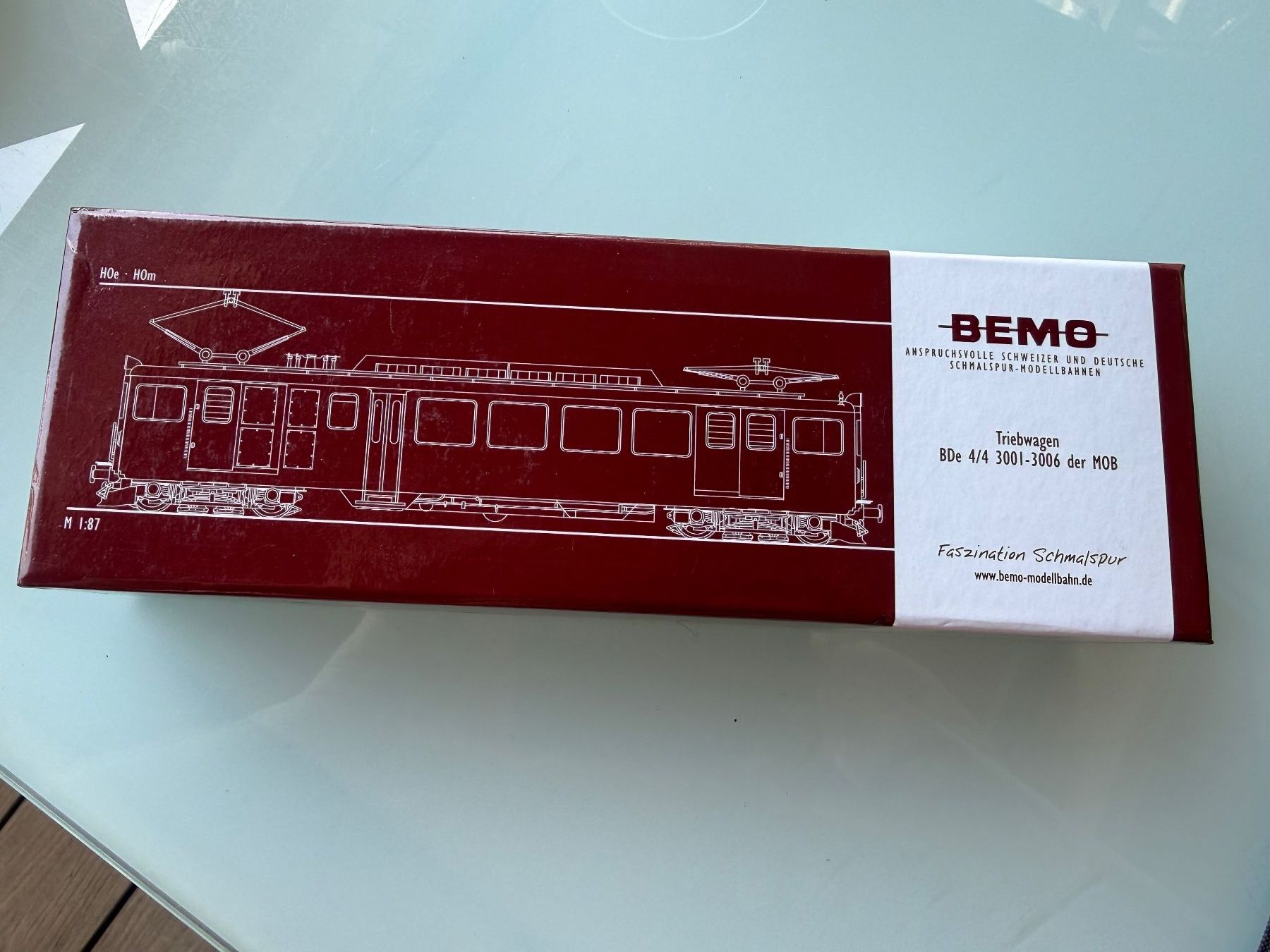 Bemo Modellini di ferrovie: MOB, BDe 4/4 3004 automotrice logo ailé – Usato da Chexbres venduto da rochecolombe 1