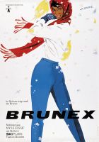 Vintage Poster Brunex Skihose 1959 von Albert Borer