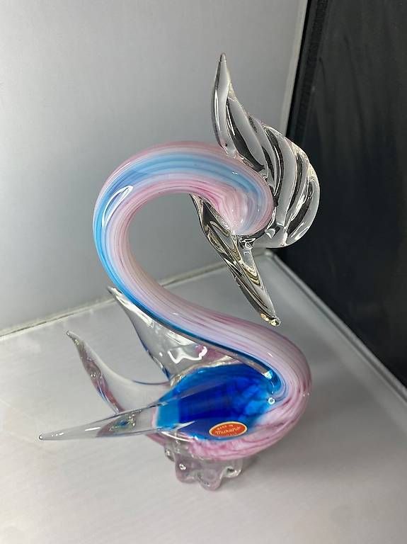 Murano Gläser: Glasfigur "Schwan" aus echtem Muranoglas – Gebraucht aus Steinhausen von einzelstueck-brocki 3