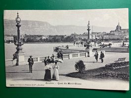 Genève - Quai du Mont-Blanc - belebt !!!