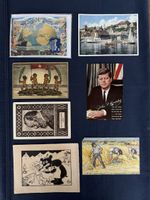 Sammlung alter Postkarten zwischen 1916 und 1963