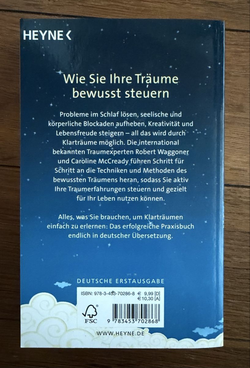 Libri: Klarträume von Robert Waggoner & Caroline McCready – Nuovo (secondo la descrizione) da Moosseedorf venduto da smushpuff 1